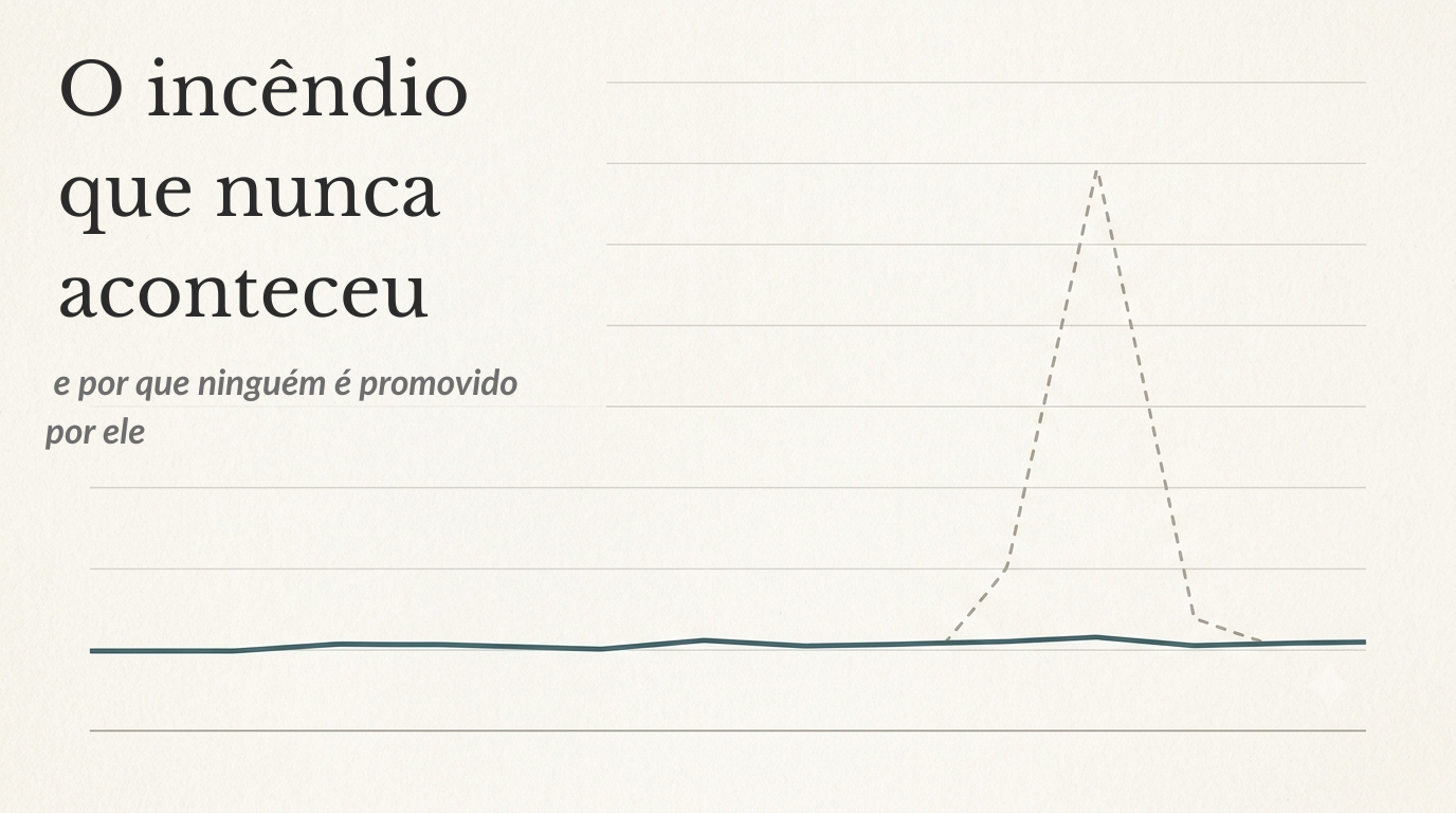 Por que as empresas recompensam o incêndio, e não quem o evitou?