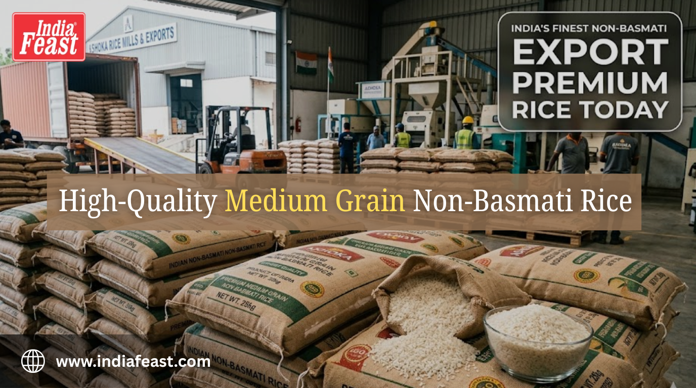 High-Quality Medium Grain Non-Basmati Rice Manufacturer