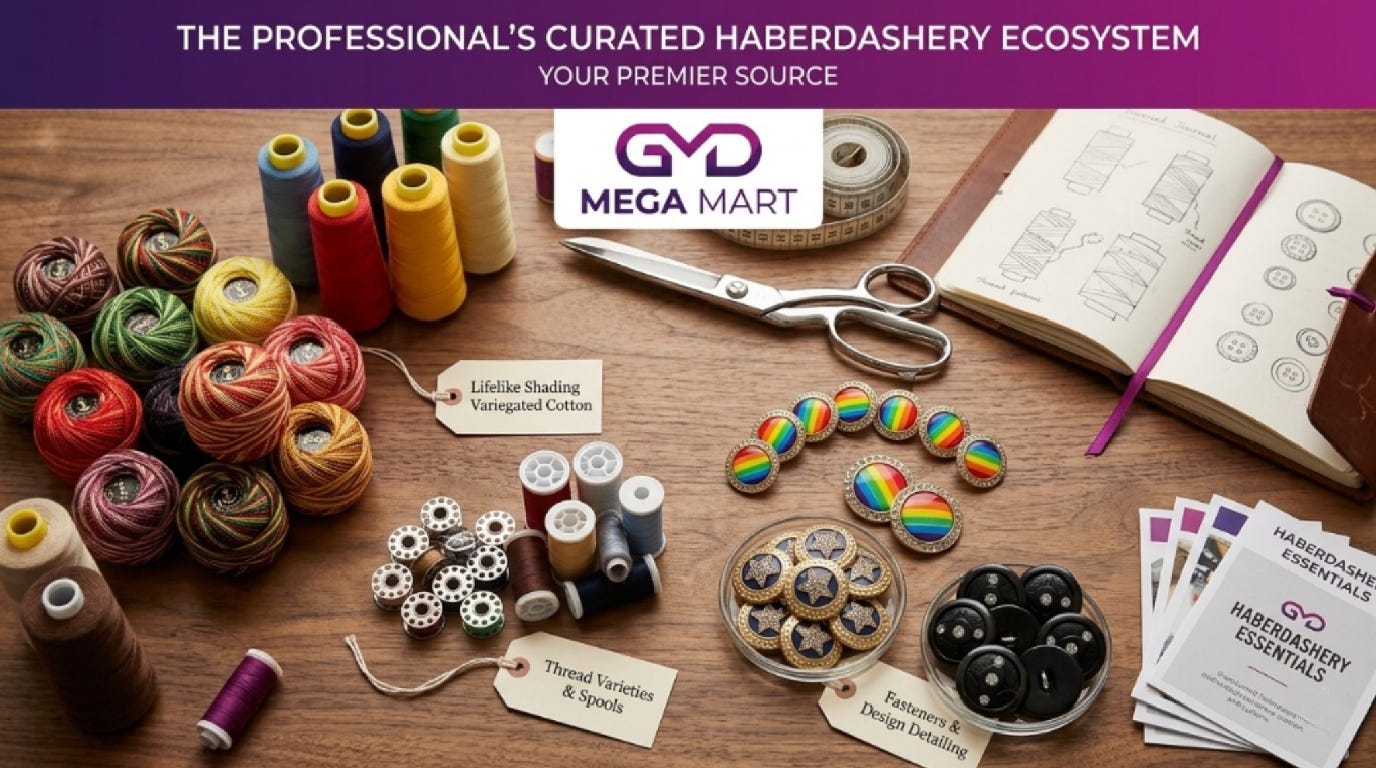 Premium Sewing Accessories, Threads, and Buttons for Professional Tailoring and Crafting Success