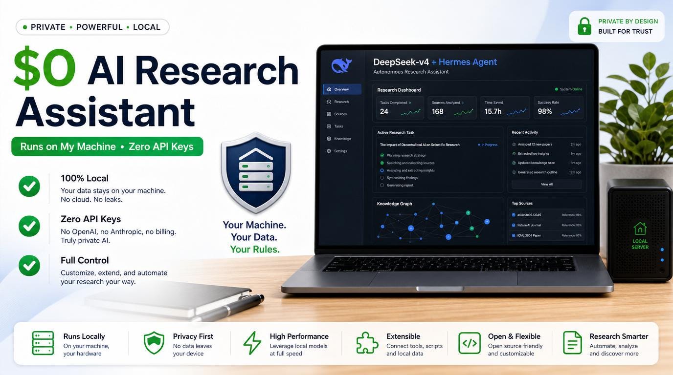 I Built a Free $0 AI Research Assistant That Runs on My Machine