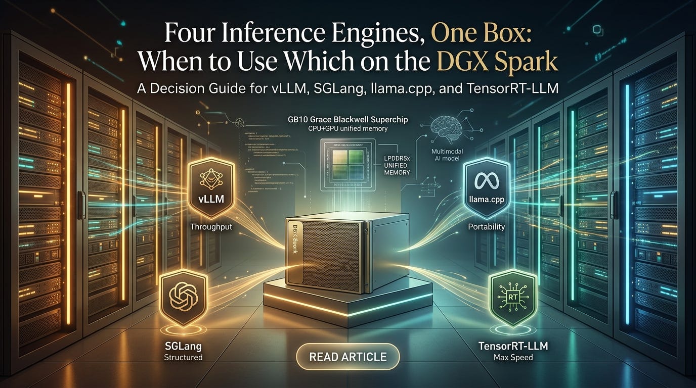 Four Inference Engines, One Box: When to Use Which on the DGX Spark