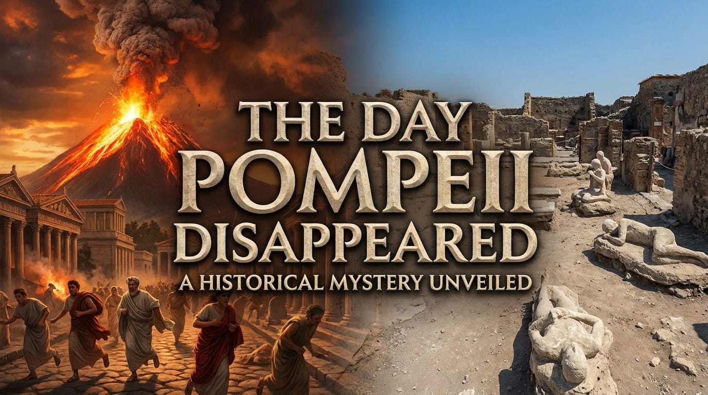 The Day Pompeii Disappeared — What really happened when Mount Vesuvius buried an entire Roman city…