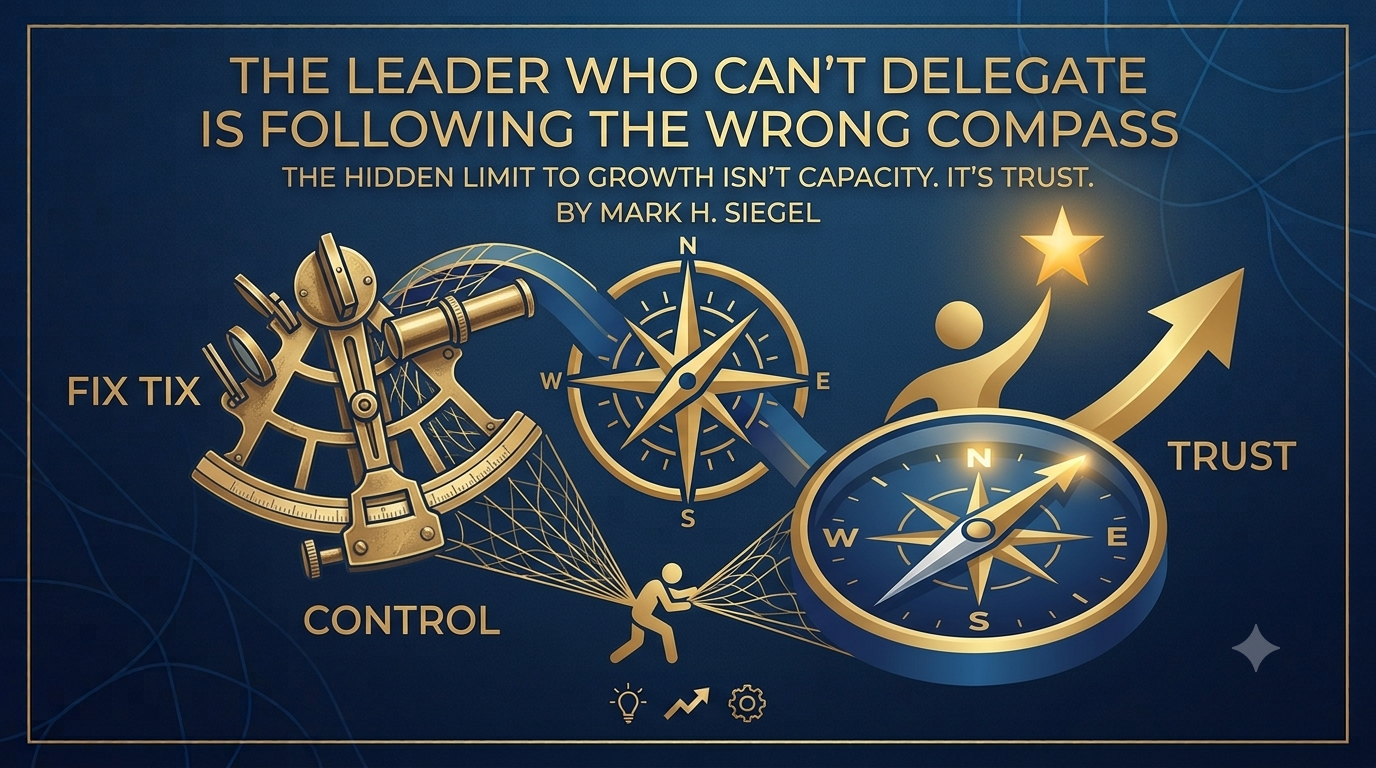 The Leader Who Can’t Delegate Is Following the Wrong Compass