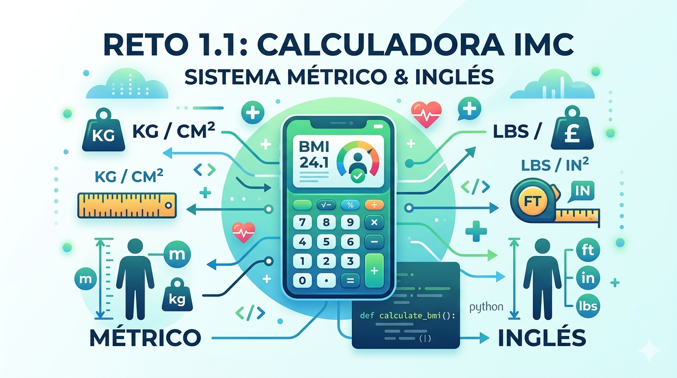 Python — Reto 1.1: Calculadora IMC