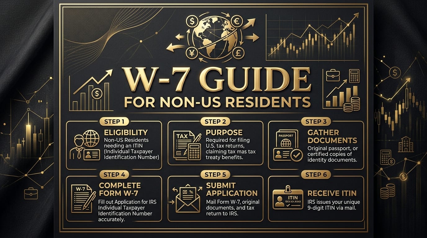 How to Get an ITIN as a Non-US Resident (W-7 Guide)