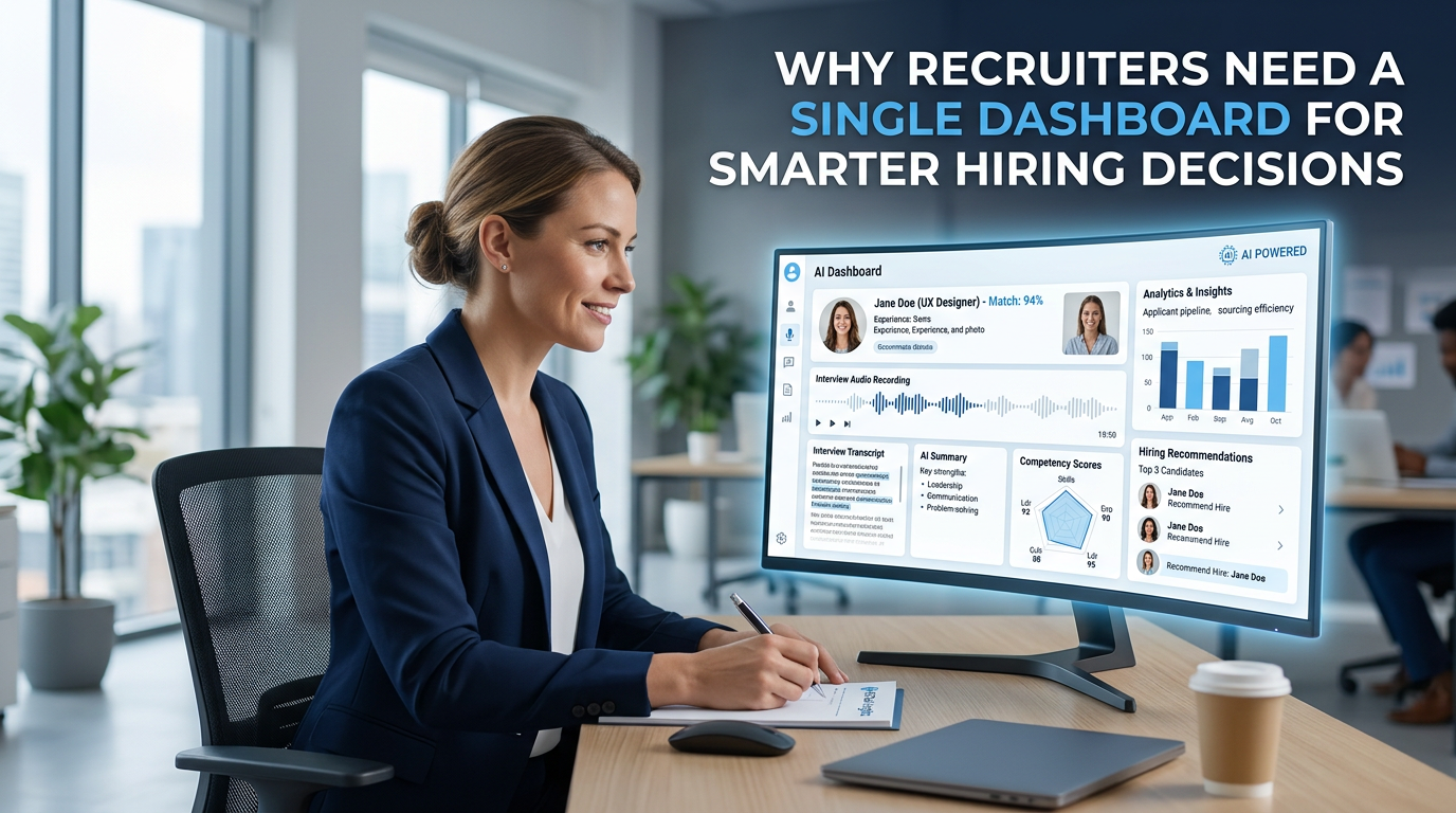 Why Recruiters Need a Single Dashboard for Smarter Hiring Decisions