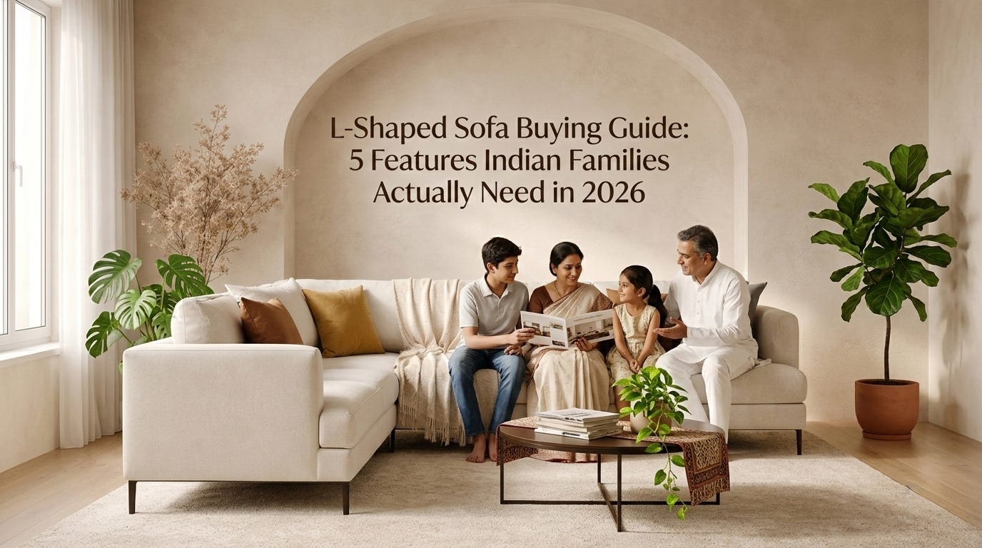 L-Shaped Sofa Buying Guide: 5 Features Indian Families Actually Need in 2026