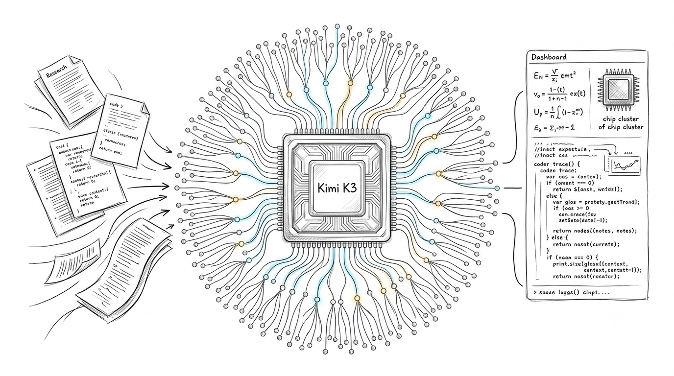 Kimi K3 Explained: 2.8 Trillion Parameters, 16 Active Experts, 1 Huge AI Shift