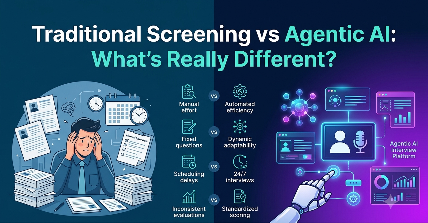 Traditional Screening vs Agentic AI: What’s Really Different?