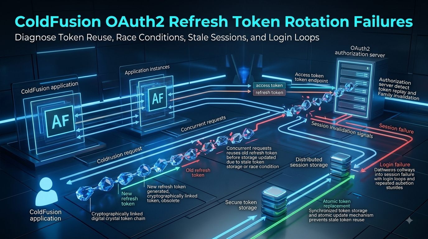 ColdFusion OAuth2 Refresh Token Rotation Causing Login Failures