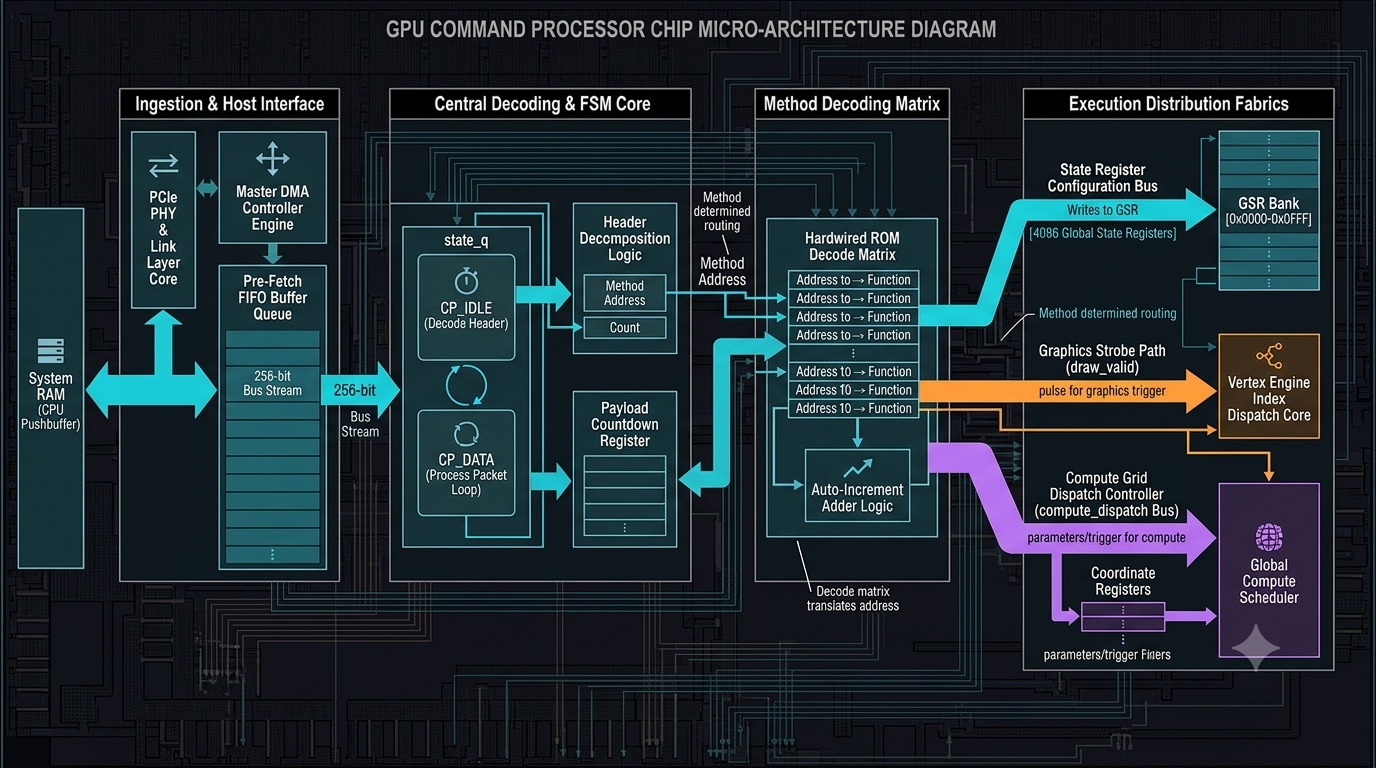 The Data Flow for Pushbuffer