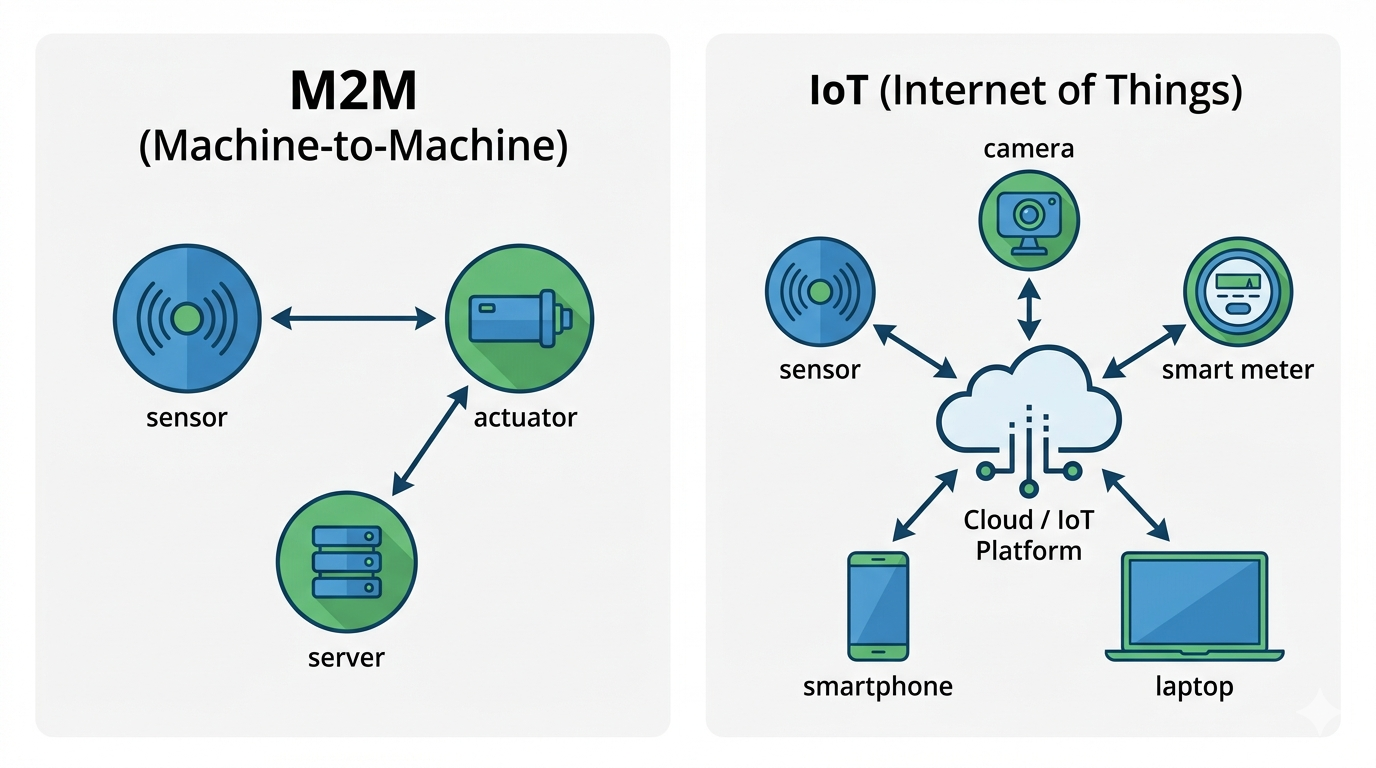 Dari Mesin Bisu ke Ekosistem Cerdas: Menyelami Fondasi IoT, M2M, dan Arsitektur Sistem