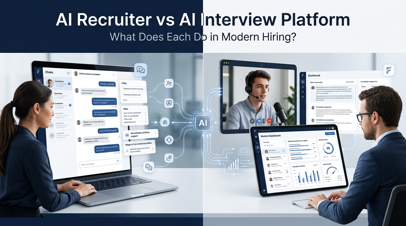 AI Recruiter vs AI Interview Platform: What Does Each Do in Modern Hiring?