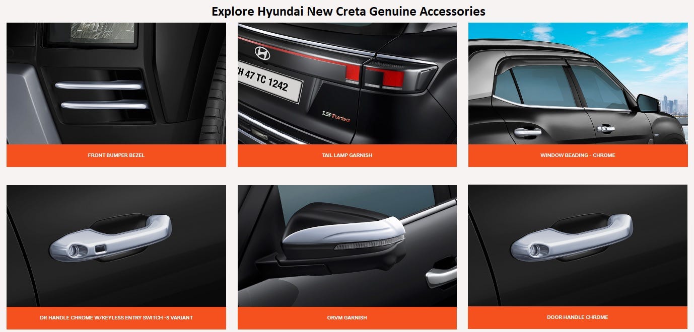 Explore Hyundai New Creta Genuine Accessories