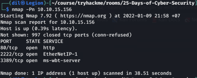 EN] TryHackMe 25 Days of Cyber Security: Day 8 Walkthrough