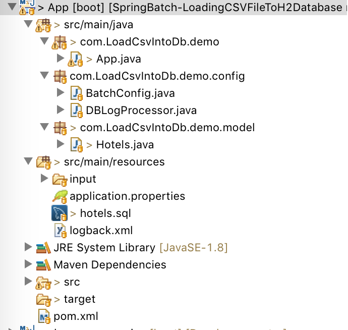 Spring boot batch csv deals file to mysql database