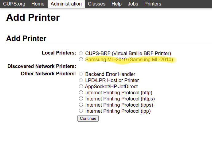 Setting up Network Printer with Raspberry Pi and CUPS