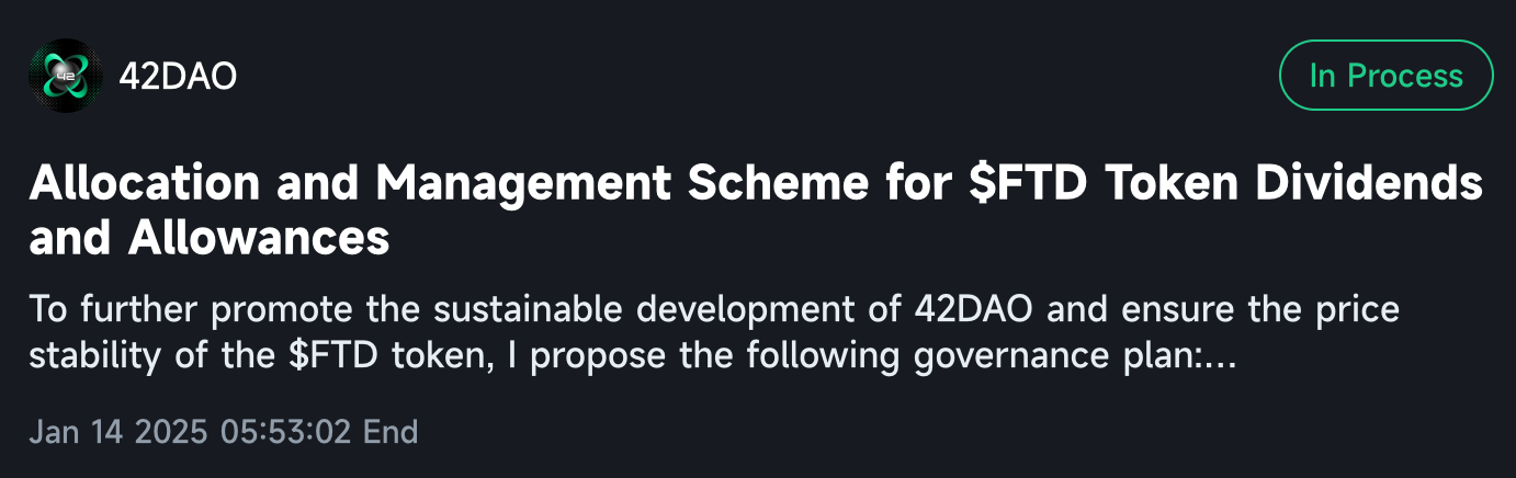42DAO Proposal Announcement: Introducing Our First Proposal