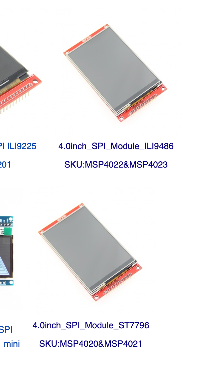 1/2PCS Modulo Schermo LCD TFT 4.0 Pollici SPI Seriale 480x320 HD Accessori Elettronici Con Chip Driver ST7796 - Foto 11
