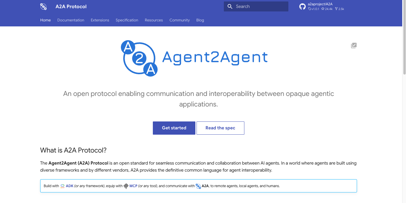 A2A Home Page — https://a2a-protocol.org/latest/
