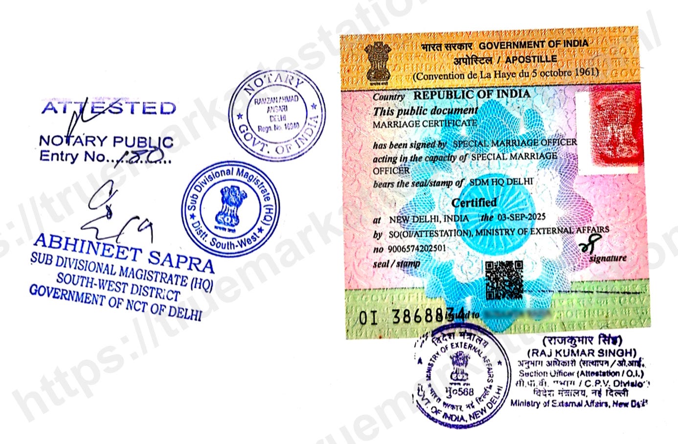 Apostille Attestation Services in India