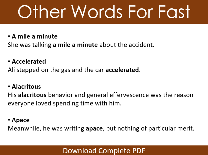 Fast Words