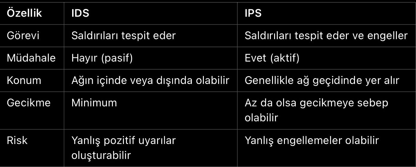 🛡️ IPS ve IDS Nedir? Aralarındaki Farklar Nelerdir? What are the differences between IDS and IPS?