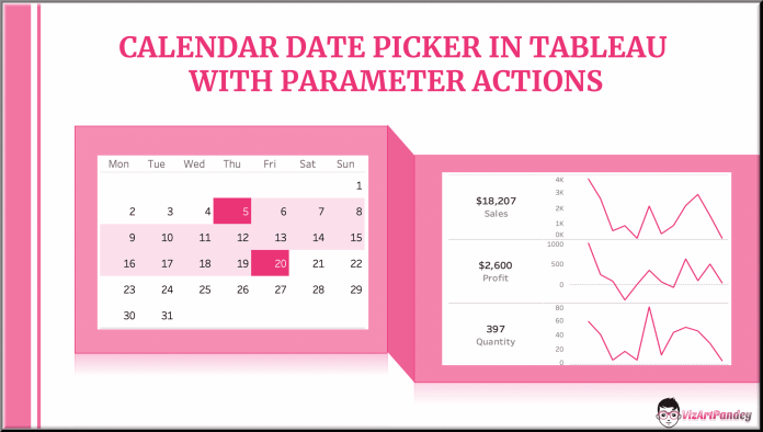 CALENDAR DATE PICKER IN TABLEAU WITH PARAMETER ACTIONS | by Rajeev Pandey |  Medium