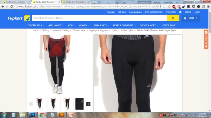 Flipkart hotsell gym wear