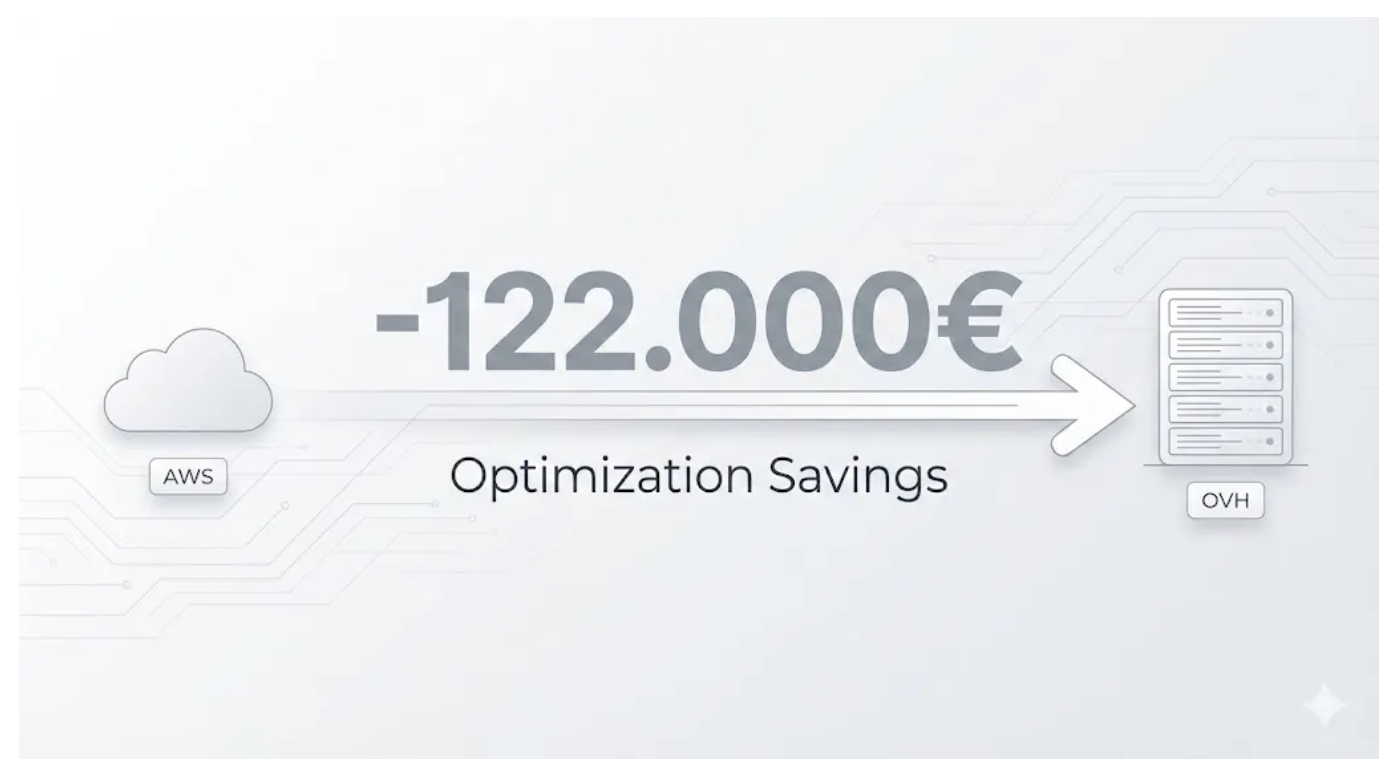 AWS ou OVH? Performances e por que a gente mudou.(~122.000€ de economia por ano)