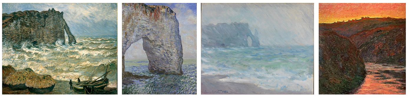 莫內一系列畫作描繪埃特勒塔(資料來源: Wikipedia)