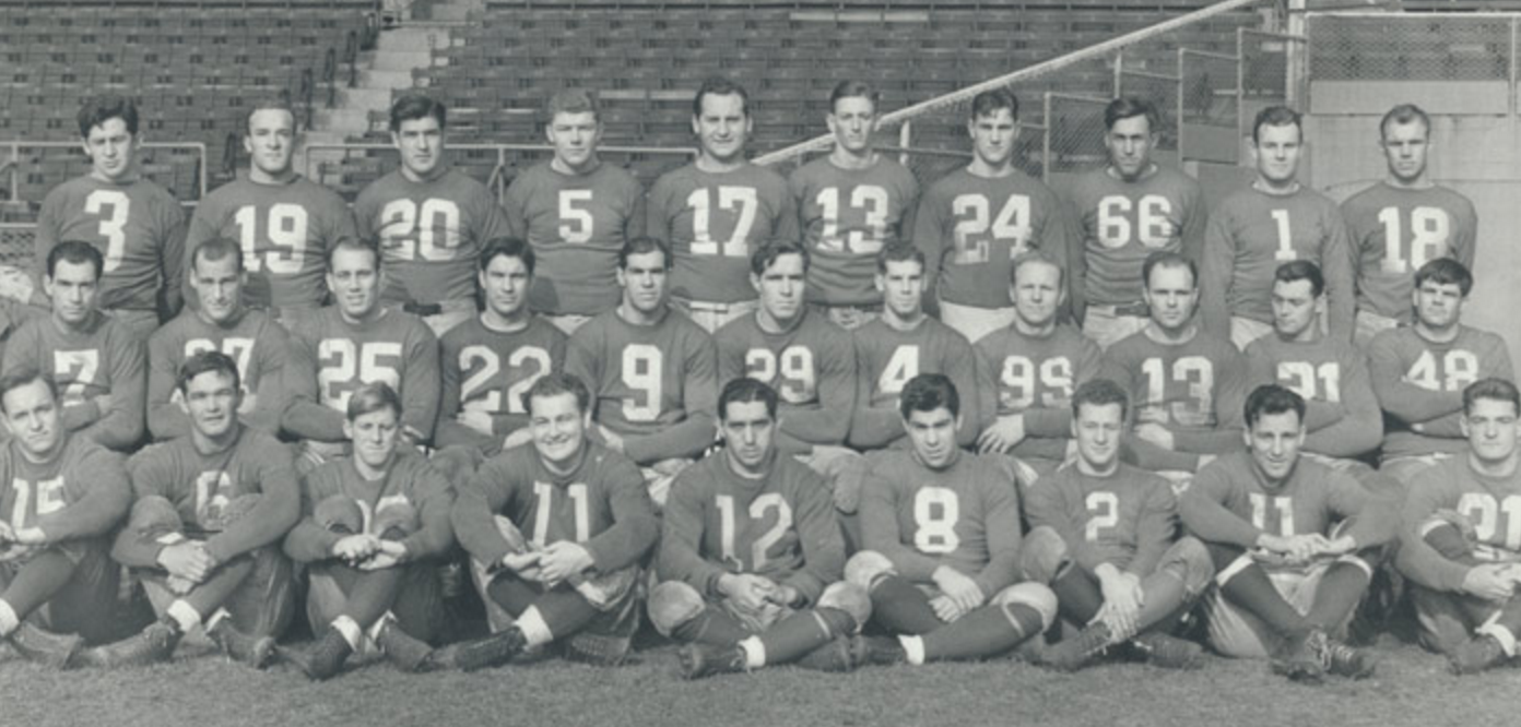 The 1940 NFL Brooklyn Dodgers (courtesy of the Pro Football Hall of Fame)