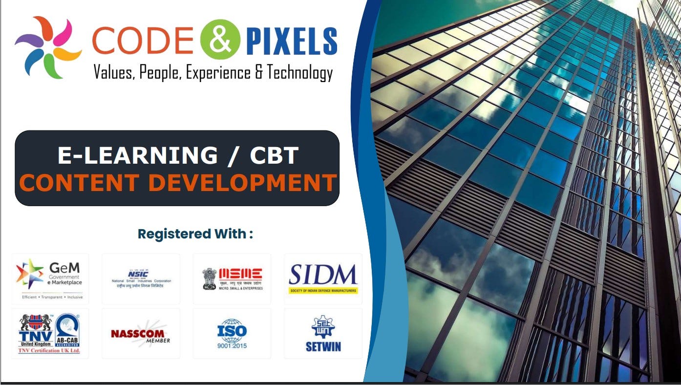 Code and Pixels and Its E-Learning and E-Content Development Expertise