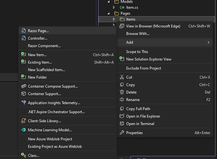 C# 13 & .NET 9 — Part 12: Creating Razor Website Project and so