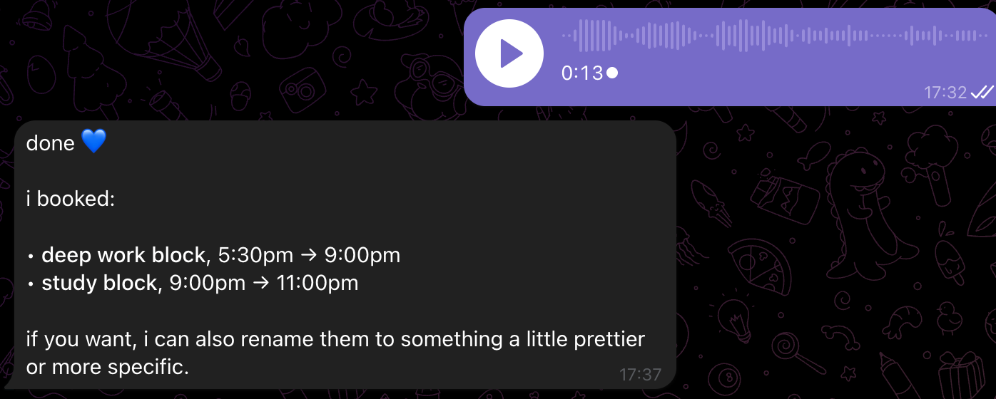 messaging my openclaw at telegram