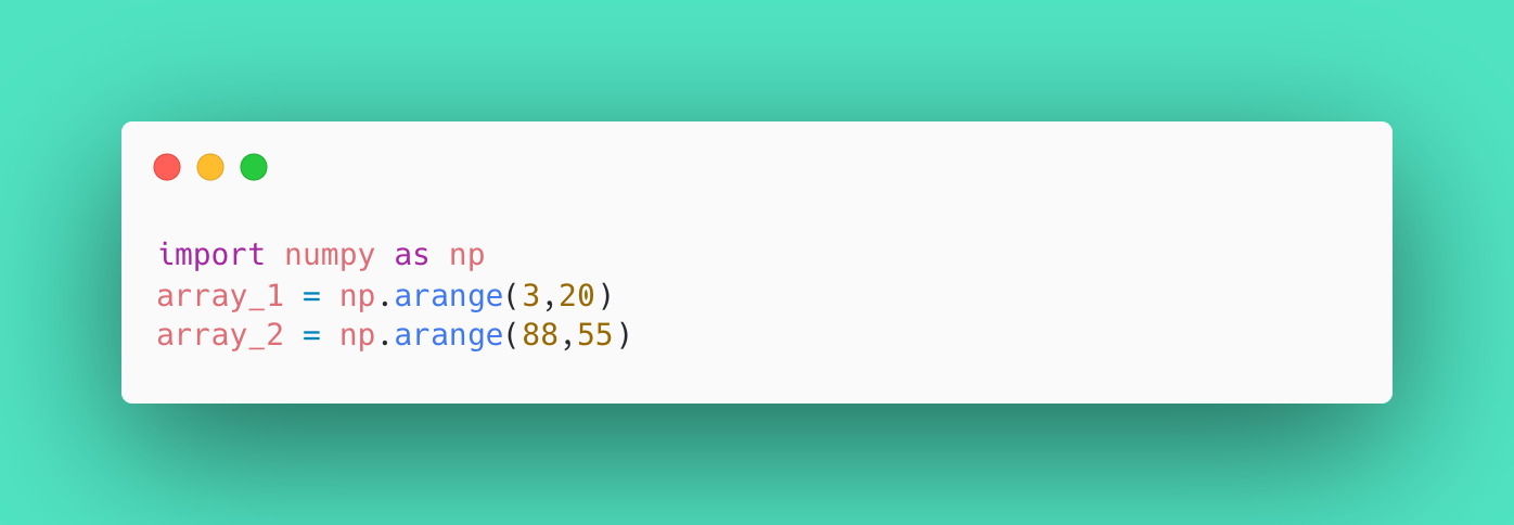 Numpy array’s