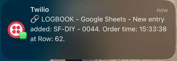 Google Sheets and Twilio integration
