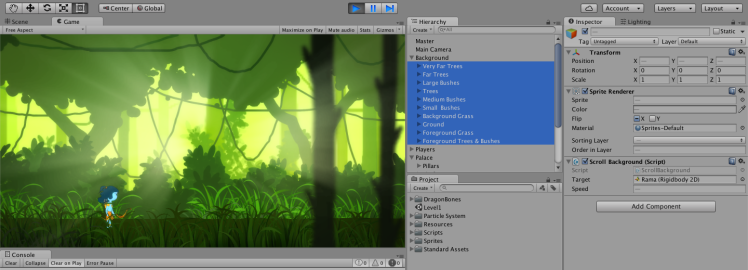 Creating a scrolling, 2D, 3-layered background in Unity, by Austin Young