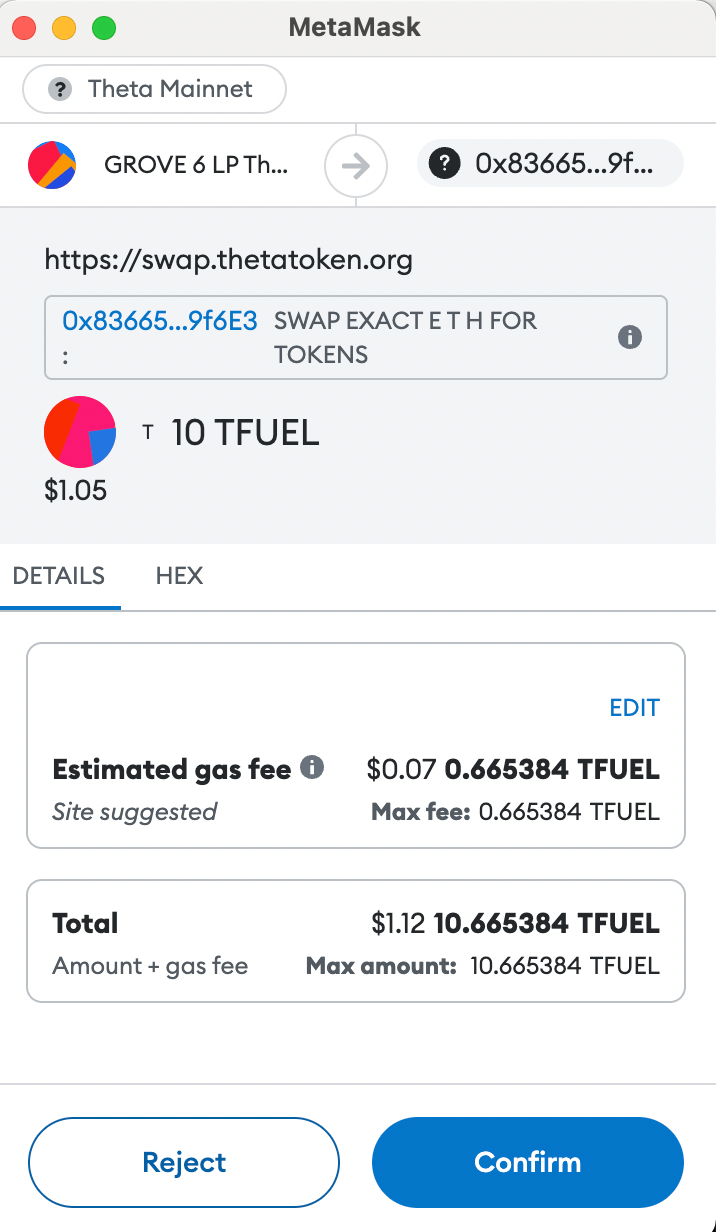 How to Swap GROVE TNT-20 tokens on ThetaSwap: A Step-by-Step Guide | by  GroveWars | Medium