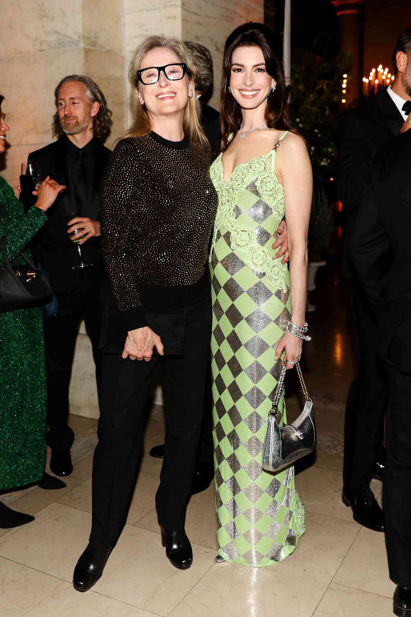 Glittering Reunion: Anne Hathaway & Meryl Streep Dazzle Together