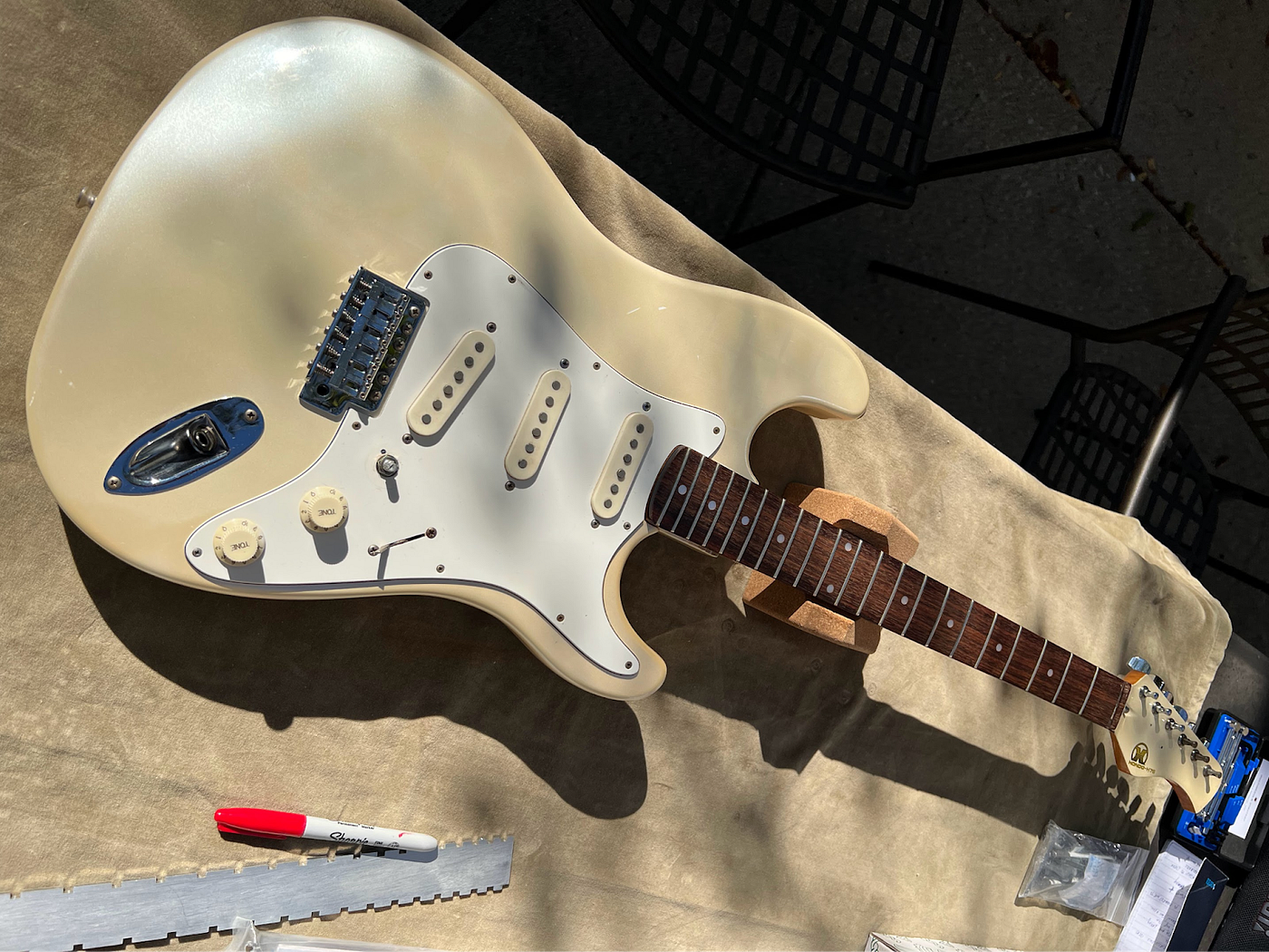 Transforming a $20 Hondo H-76 into a Playable Guitar | by Chris