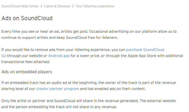 Enabling Monetization with SoundCloud for Artists dashboard – SoundCloud  Help Center