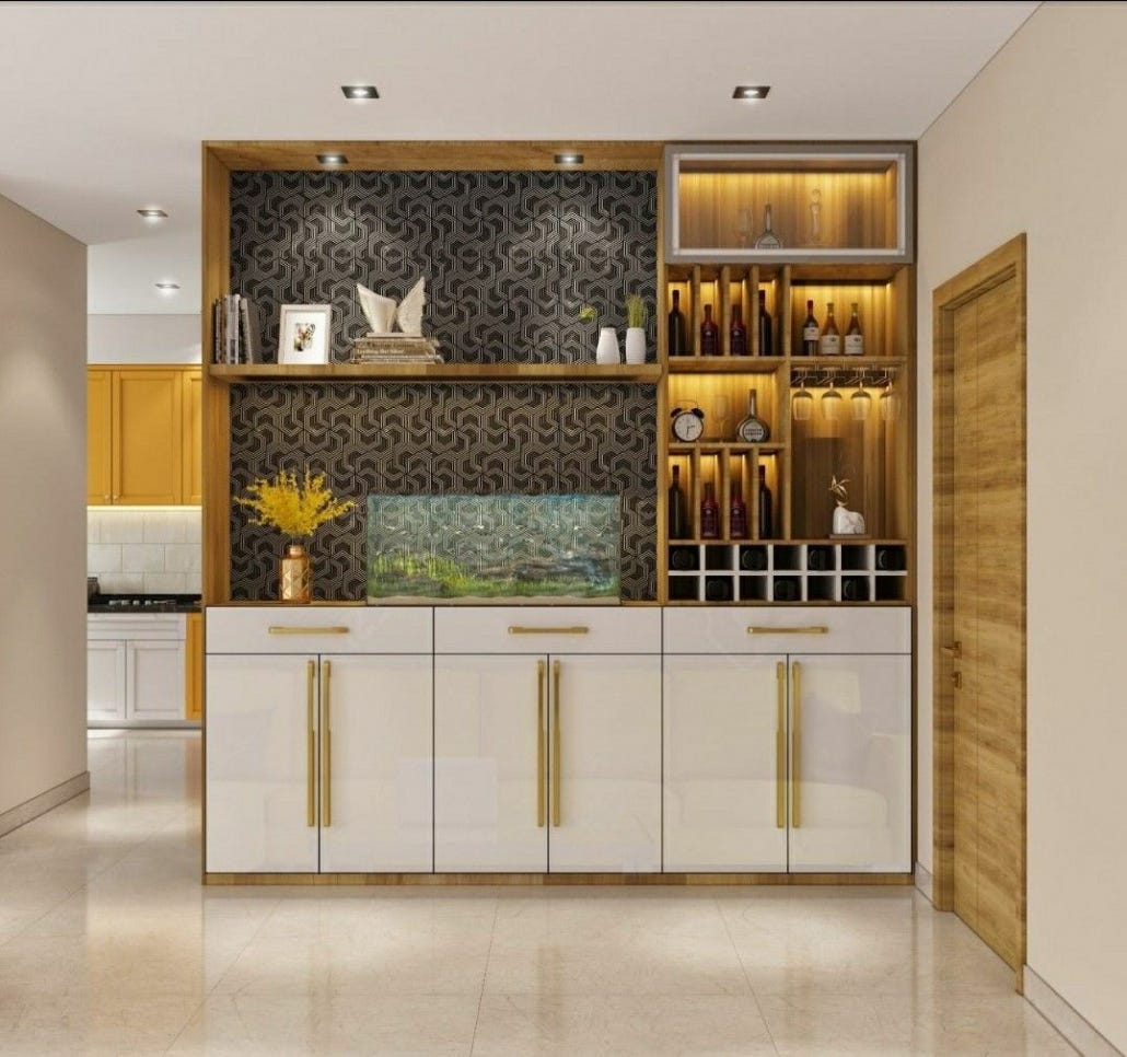 Latest 7 Modular Crockery Unit Designs for Modern Dining Room | by Vinayak  Crockery | Medium