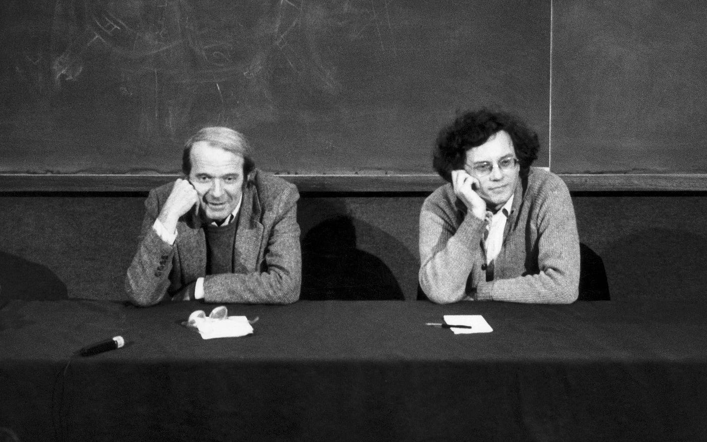Gilles Deleuze and Félix Guattari in France, 1980. Photo by Marc Gantier/Gamma-Rapho/Getty