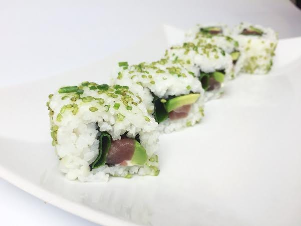 Sushi recept: green tuna roll