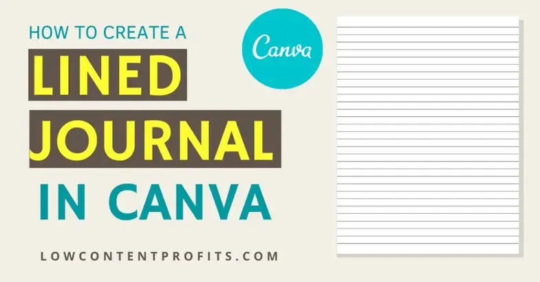 How to Create a Journal in Canva For Amazon KDP! | Medium