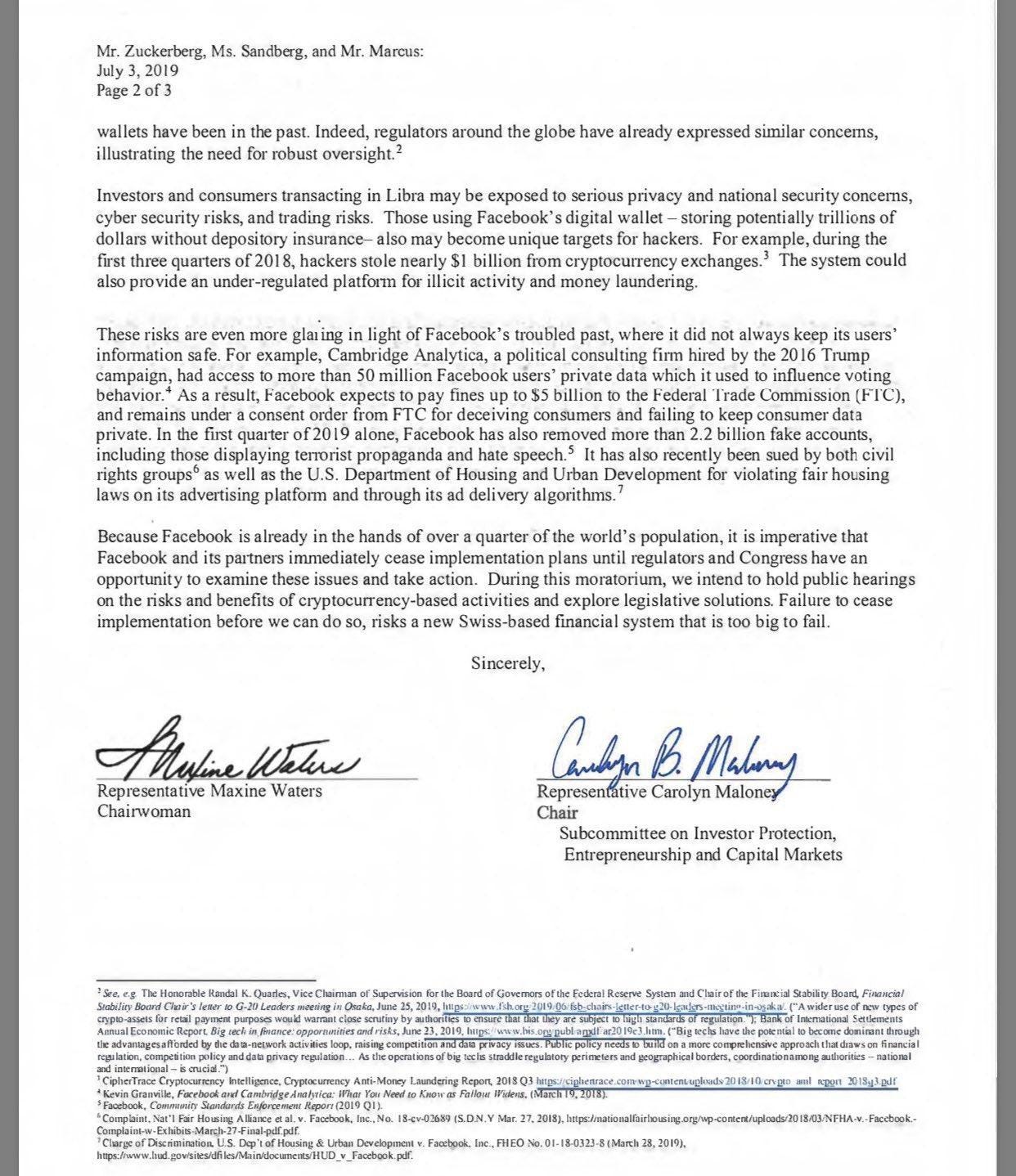 House lawmakers officially ask Facebook to put Libra cryptocurrency project  on hold | by Mehran Muslimi | HackerNoon.com | Medium