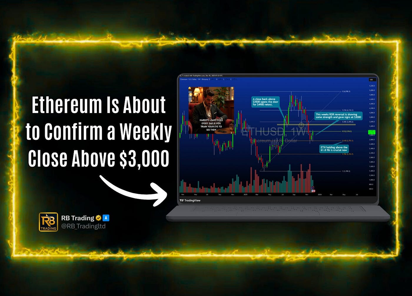 🚀 Ethereum Is About to Confirm a Weekly Close Above $3,000 Last Chance  Before $4,900 | by RB Trading | Coinmonks | Dec, 2025 | Medium