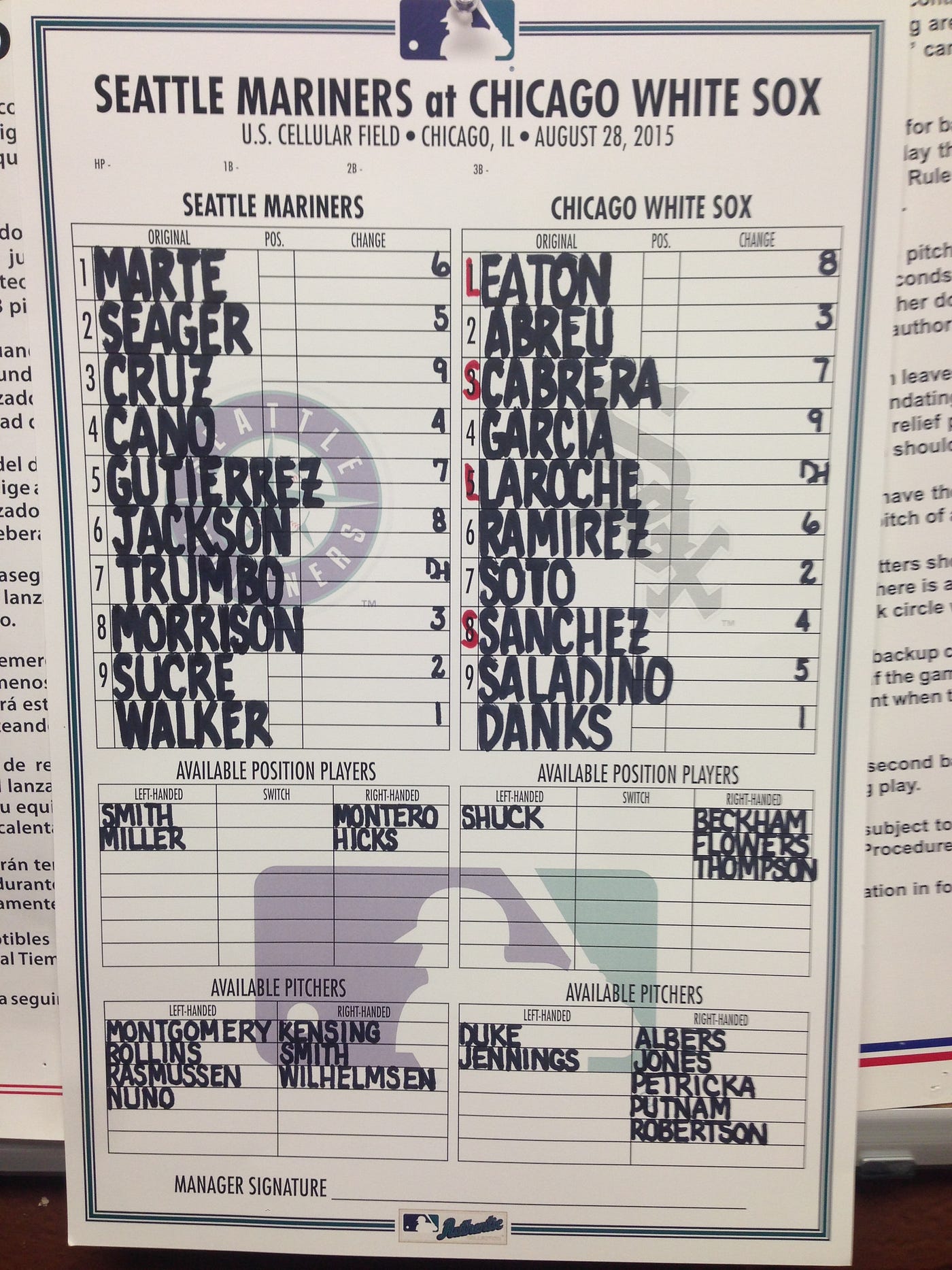 Mariners Game Central — Aug. 28 at White Sox | by Mariners PR | From the Corner of Edgar & Dave mariners-game-central-aug-28-at-white-sox-by-mariners-pr-from-the-corner-of-edgar-dave