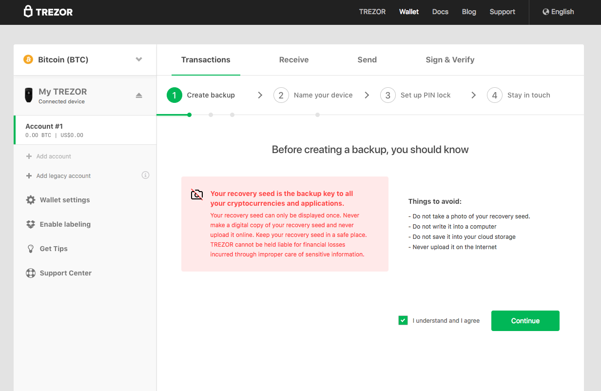 A simple guide to set up your TREZOR One wallet | by Martin | Medium